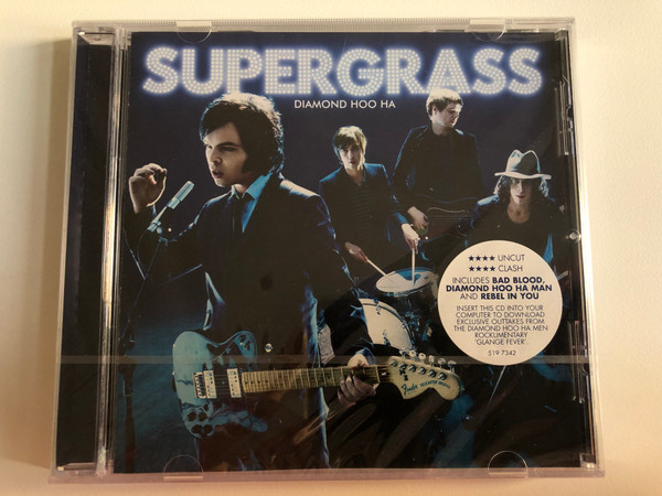 Supergrass – Diamond Hoo Ha / Includes Bad Blood, Diamond Hoo Ha Man and Rebel In You / Parlophone Audio CD 2008 / 519 7342