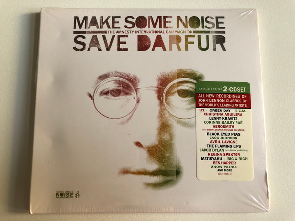 Make Some Noise: The Amnesty International Campaign To Save Darfur / All New Recordings Of John Lennon Classics By The World's Leading Artists / U2, Green Day, R.E.M., Christina Aguilera / Warner Bros. Records 2x Audio CD 2007 / 9362-49963-0