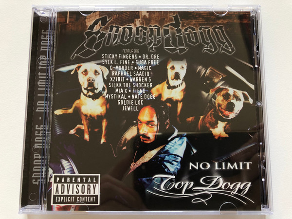 Snoop Dogg – No Limit Top Dogg / Featuring: Sticky Fingers, Dr. Dre, Sylk E. Fine, Suga Free, C-Murder, Magic, Raphael Saadiq, Xzibit, Warren G, Silkk The Shocker, Mia X, Fiend, Mystikal, Nate Dogg / No Limit Records Audio CD 1999 / 724384755621