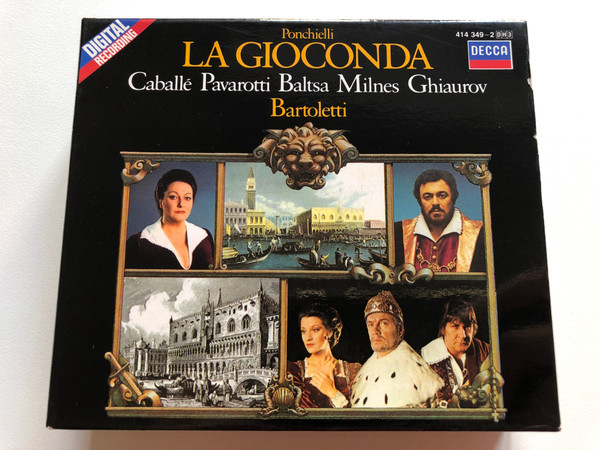 Ponchielli - La Gioconda - Caballé, Pavarotti, Baltsa, Milnes, Ghiaurov - Bartoletti / Decca 3x Audio CD Stereo / 414 349-2