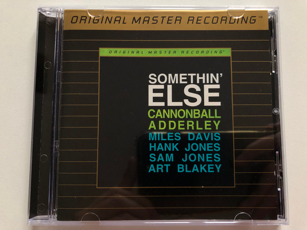 Somethin' Else - Cannonball Adderley - Miles Davis, Hank Jones, Sam Jones, Art Blakey (Original Master Recording) / Mobile Fidelity Sound Lab Audio CD Stereo / UDCD 563