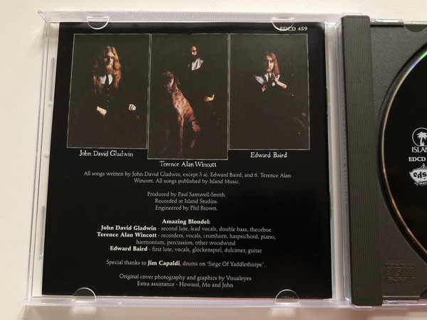 Amazing Blondel – Fantasia Lindum / Edsel Records Audio CD / EDCD 459