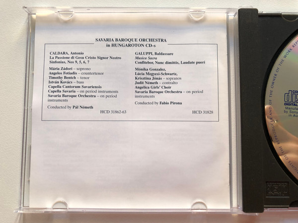Albinoni: Vespetta e Pimpinone - comic intermezzo, 6 Balletti A a cinque / Edit Karoly, Viktor Massanyi, Savaria Baroque Orchestra, Pal Nemeth / Hungaroton Classic Audio CD 2001 Stereo / HCD 32006 