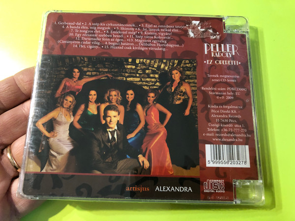 Peller Károly – Ez Operett! / Kalocsai Zsuzsa, Oszvald Marika, Fischl Monika, Szendy Szilvi, Kekkovacs Mara, Bodi Barbara, Peller Anna / Alexandra Records Audio CD 2009 / PDKCD0092 (5999556203278)