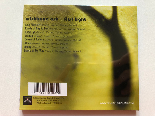 Wishbone Ash – First Light / Talking Elephant Records Audio CD / TECD108