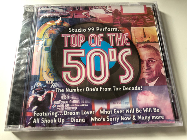 Studio 99 Perform... - Top Of The 50’s - The Number One’s From The Decade! / Featuring... Dream Lover, What Ever Will Be Will Be, All Shook Up, Diana, Who's Sorry Now Manyy -More / Cedar Audio CD / GFS484