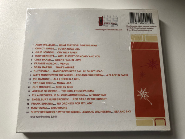 Easy Lounge - Smooth Sounds / Featuring: Tony Bennett, Frank Sinatra, Andy Williams, Vic Damone,... / Kings Road Multi Media Audio CD 2007 / KRMCD011