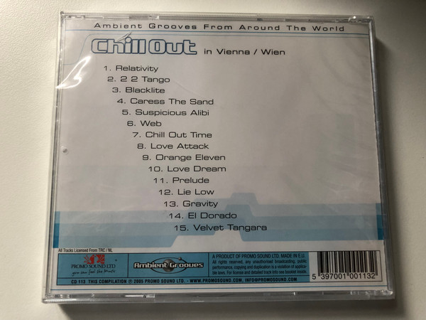 Chill Out in Vienn=Wien / Ambient Grooves From Around The World / Promo Sound Audio CD 2005 / CD 113