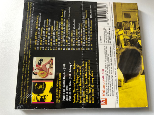 Generoso "Tojo" Jiménez – ''Trombón Majadero'' / Remastered in 24-bit from the Original Tapes for the First Time Ever / Collector's Editions Of Cuban Music Stars / Malanga Music Audio CD 2007 / MM 804