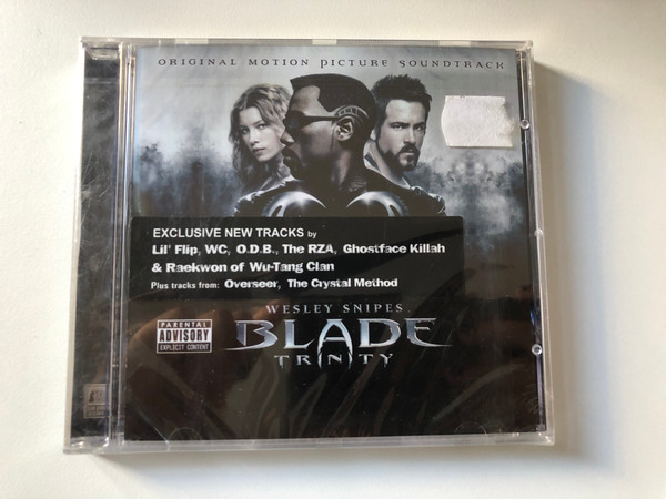 Wesley Snipes: Blade: Trinity (Original Motion Picture Soundtrack) / Exclusive New Tracks by Lil' Flip, O.D.B., The RZA, Ghostface Killah & Raekwon of Wu-Tang Clan / Plus tracks from: Overseer, The Crystal Method / Silva Screen Audio CD 2004 / SILCD 1172