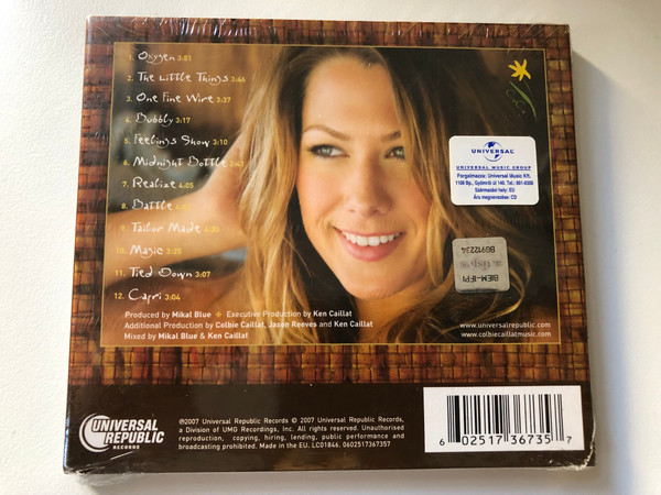 Colbie Caillat – Coco / Featuring The Hit Single ''Bubbly'' / Universal Republic Records Audio CD 2007 / 0602517367357