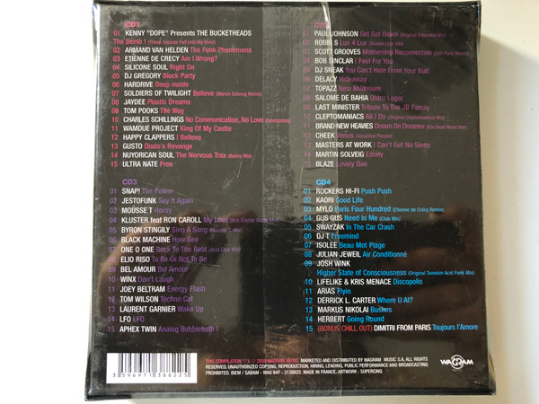 Dancefloor Anthology / Armand Van Helden, Daft Punk, Bob Sinclar, Paul Johnson, MAW, Martin Solveig, Mylo, Aphex Twin, Laurent Garnier,... - All Their Greatest Tracks And Remixes! / Wagram Music 4x Audio CD 2008 / 3138822