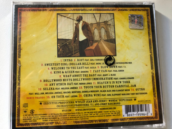Wyclef Jean – Carnival Vol. II... Memoirs Of An Immigrant / Includes The Hit 'Sweetest Girl' (Dollar Bill) feat. Akon & Lil Wayne / Appearances By Chamillionaire, Norah Jones, Paul Simon / Columbia Audio CD 2007 / 88697195962 