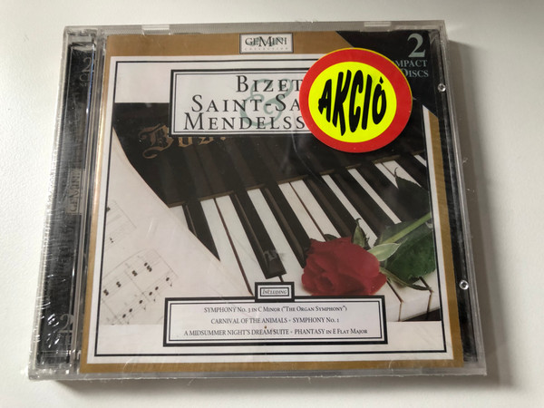 Bizet, Saint-Saens, Mendelssohn / Including: Symphony No. 3 in C Minor (''The Organ Symphony''), Carnival Of The Animals, Symphony No. 1, A Midsummer Night's Dream Suite, Phantasy in E Flat Major / Newsound 2x Audio CD 1996 / PYCD 622