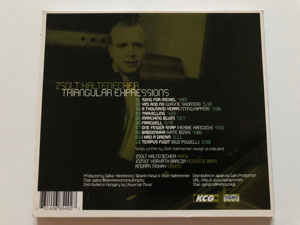 Zsolt Kaltenecker – Triangular Expressions  KCG Records CD Audio 2002  KCG007
