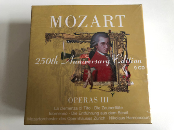 Mozart - 250th Anniversary Edition - Operas III: La Clemenza di Tito, Die Zauberflöte, Idomeneo, Die Entführung Aus Dem Serail / Mozartorchester des Opernhauses Zurich / Warner Classics 9x Audio CD 2005 / 2564 62331-2