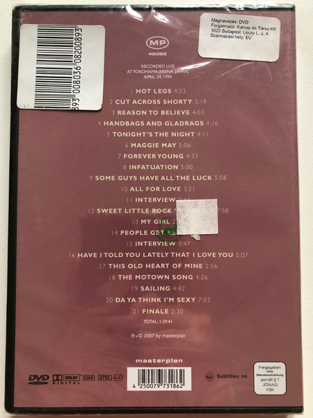 Rod Stewart DVD 1994 A night to remember - Japan Tour / Recorded Live at Yokohama Arena, Japan, April 24, 1994 / Masterplan (4250079731862)