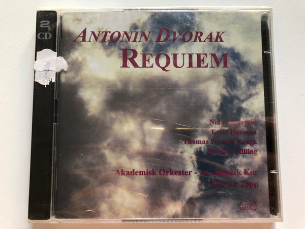 Antonín Dvořák - Requiem / Nina Pavlovski, Lotte Hovman, Thomas Poulsen Kragh, Stephen Milling / Akademisk Orkester, Akademisk Kor, Morten Topp / Classico 2x Audio CD 1999 / CLASSCD 304-5