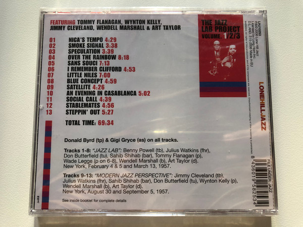 Donald Byrd • Gigi Gryce – Complete Jazz Lab Studio Sessions #1  Lone Hill Jazz CD Audio 2006 (8436019582534)