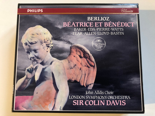 Berlioz - Beatrice Et Benedict - Baker, Eda-Pierre, Watts, Tear, Allen, Lloyd, Bastin / John Alldis Choir, London Symphony Orchestra, Sir Colin Davis / Philips 2x Audio CD Stereo / 416 952-2