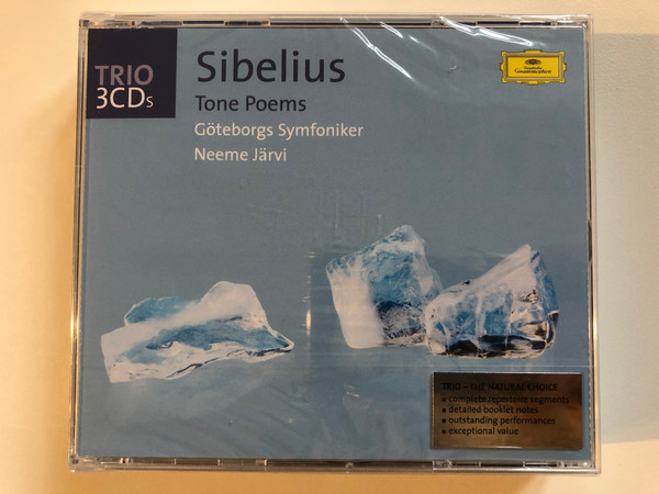 Sibelius - Tone Poems - Göteborgs Symfoniker, Neeme Järvi / Trio - The Natural Choice: complete repertoire segments, detailed booklet notes, outstanding performances / Deutsche Grammophon 3x Audio CD Stereo / 00289 477 5522
