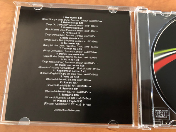 Drupi - Piccola e fragile / Vado via, Belle come te, No io no, Portami fuori, Sereno, Bella e Strega, Mee Humm / Eurotrend Audio CD / CD 142.274
