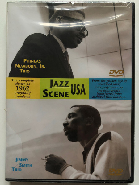 Jazz Scene USA DVD 2001 Two Complete shows as 1962 original broadcast / Directed by Steve Binder / Featuring Phineas Newborn, Jr. Trio, Jimmy Smith Trio / Shanachie (016351631398)