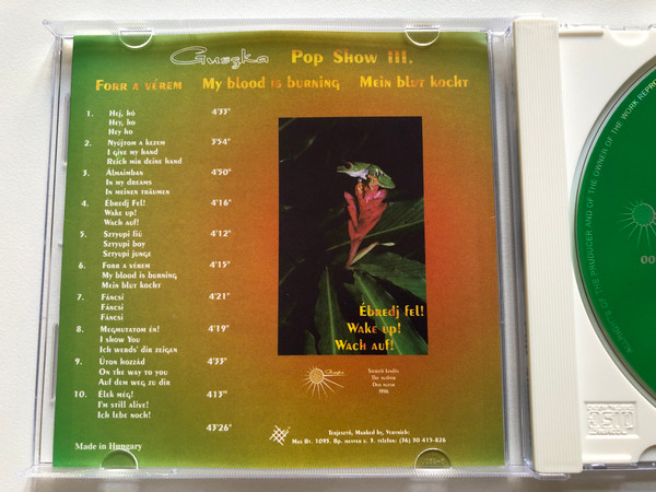 Guszka - Forr a verem = Mein blut kocht = My blood is burning / Audio CD / 0012