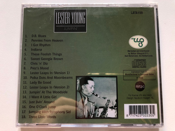 Lester Young Jumping  MCPS CD Audio 2005