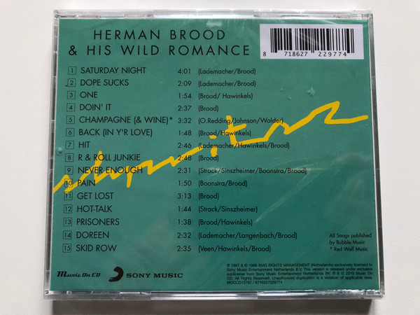 Herman Brood & His Wild Romance – Shpritsz / Sony Music Audio CD 2019 / MOCCD13787