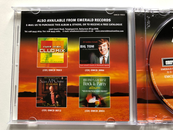 Greatest Hits Of Bagatelle Sung By Liam Reilly / Including: Trump Card, Summer In Dublin, Second Violin, Plus 2 Bonus Tracks and many more... / Emerald Audio CD / EMCD 9005