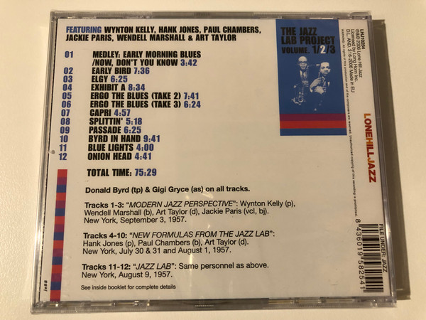 Donald Byrd, Gigi Gryce – Complete Jazz Lab Studio Sessions #2 / Lone Hill Jazz Audio CD 2006 / LHJ10254