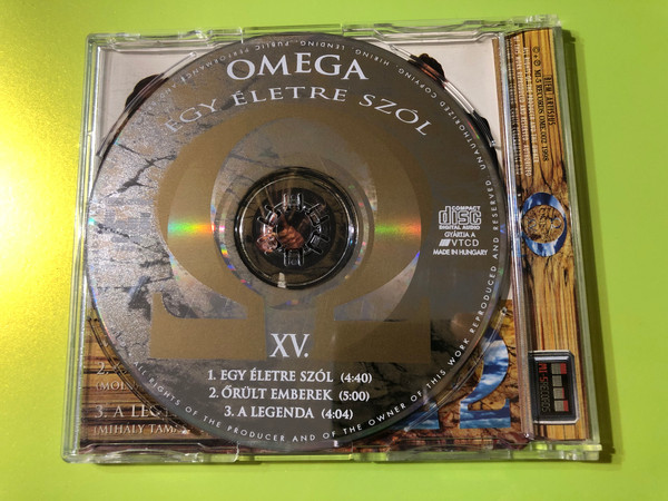Omega – Egy Életre Szól / MI-5 Records Audio CD 1998 / OME.002 (5996051053353)