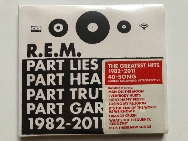 R.E.M. – Part Lies Part Heart Part Truth Part Garbage 1982 - 2011 / The Greatest Hits 1982-2011, 40-Song Career Spanning Retrospective / Includes The Hits Man On The Moon, Everybody Hurts / Warner Bros. Records 2x Audio CD 2011 / 9362-49536-4