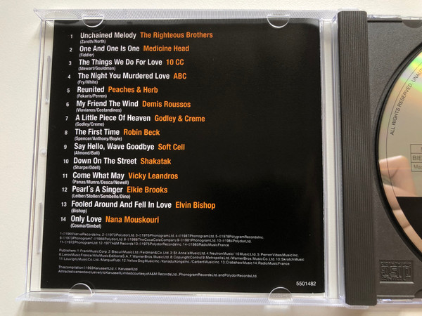 That Loving Feeling - I Love Music / Robin Beck, Shakatak, Righteous Brothers, Soft Cell, Medicine Head ... / Spectrum Music Audio CD 1993 / 5501482