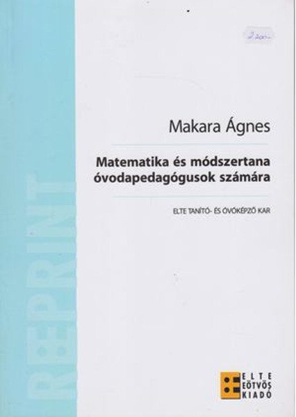 Matematika és módszertana óvodapedagógusok számára