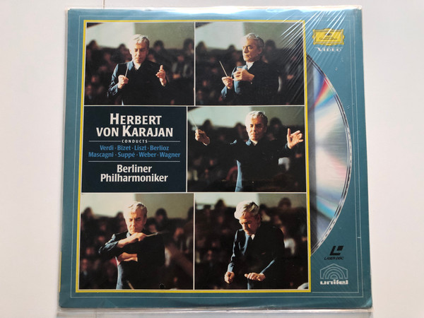 Herbert Von Karajan - Verdi Bizet Liszt  Laser Disc CD Video 1978 (044007228319