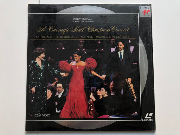 Kathleen Battle - Frederica von Stade - Wynton Marsalis - André Previn – A Carnegie Hall Christmas Concert  Laserdisc CD Video 1992 (07464483616
