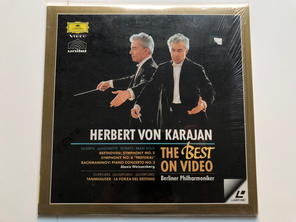 HERBERT VON KARAJAN THE BEST ON VIDEO LASERDISC CLASSICAL MUSIC '67-'75  Laserdisc CD Video 1993 (04407229613