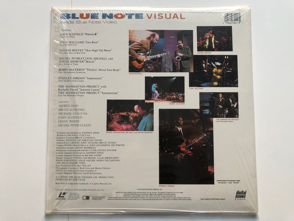 Various – Blue Note Visual - Inside Blue Note Video  LaserDisc CD Video 1991 (013023304161