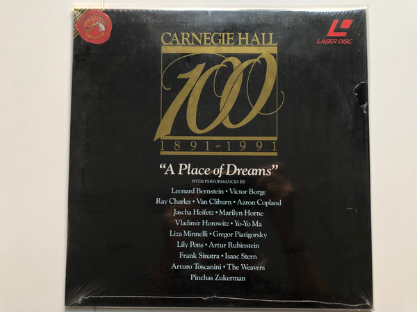 Carnegie Hall at 100 A Place of Dreams (1891-1991) [VHS]  LaserDisc CD Video 1991 (090266088362