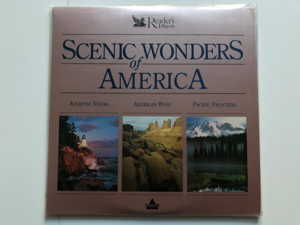 Readers Digest Scenic wonders of Americatraveldocumentary - Atlantic Vistas , American West, Pacific Frontiers LaserDisc CD Video 1991 (724117910363