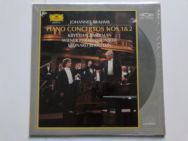 Johannes Brahms – Wiener Philharmoniker, Krystian Zimerman · Leonard Bernstein – Klavierkonzert - Piano Concert No. 1  LaserDisc CD Video 1984 (04400722071