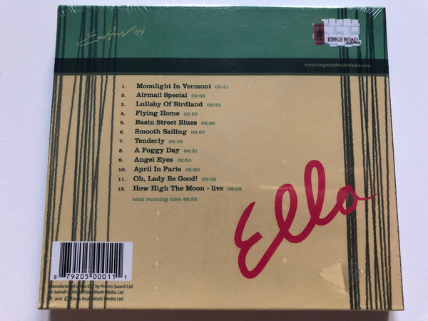 Ella Fitzgerald – It Ain't Over...  Kings Road Multi Media CD Audio 2006 (879205000111