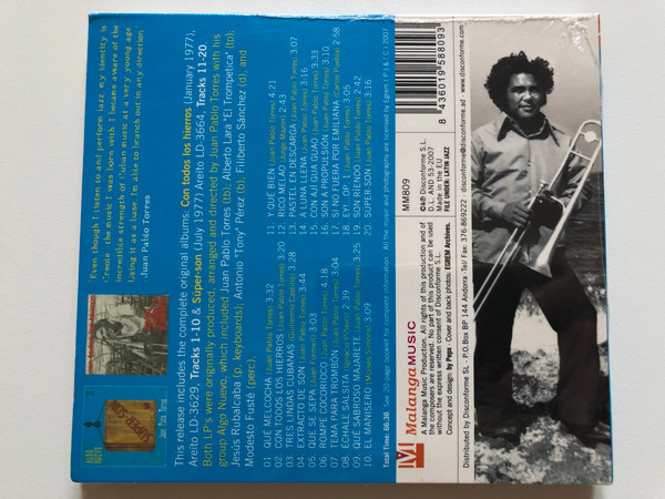 Juan Pablo Torres – Algo Nuevo / Remastered in 24-bit from the Original Tapes for the First Time Ever / Collector's Editions Of Cuban Music Stars / Malanga Music Audio CD 2007 / MM 809