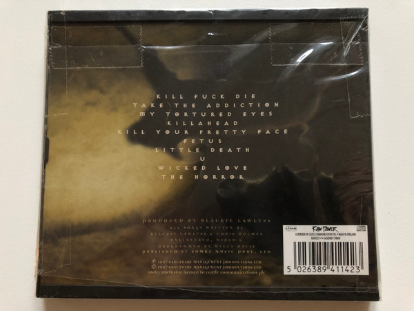 W.A.S.P. – K.F.D. / Parental Guidance Explicit Lyrics / Raw Power Audio CD 1997 / RAWCD114