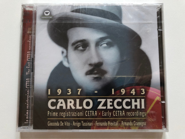 Carlo Zecchi (1937-1943) - Prime Registrazioni CETRA - Early CETRA Recordings / Gioconda De Vito, Arrigo Tassinari, Fernando Previtali, Armando Gramegna / Warner Fonit 2x Audio CD 2004 / 5050466-3306-2-8
