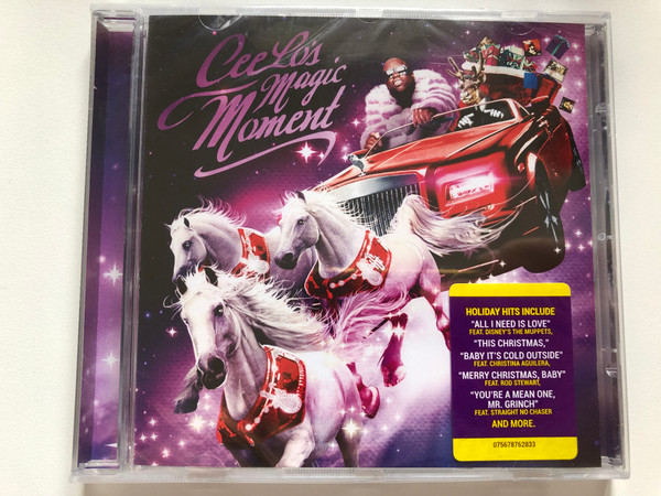 CeeLo's Magic Moment / Holiday Hits Include ''All I Need Is Love'' Feat. Disney's The Muppets, ''This Christmas'', ''Baby It's Cold Outside'' Feat. Christina Aguilera, ''Merry Christmas, Baby'' Feat. Rod Stewart / Warner Bros. Records Audio CD 2012 / 075678762833