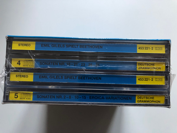 Emil Gilels - Beethoven / Original-Image Bit-Processing / Deutsche Grammophon 9x Audio CD Stereo / 453 221-2