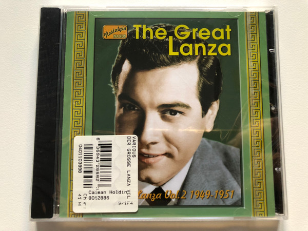 The Great Lanza - Mario Lanza Vol.2 (1949-1951) / Naxos Nostalgia Audio CD 2003 / 8.120668